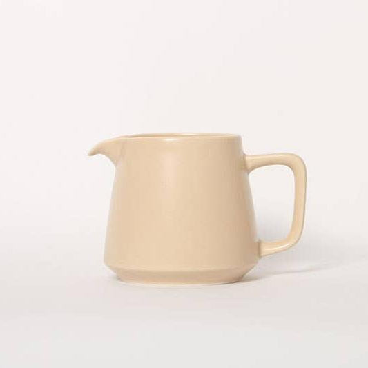 Matte Beige Ceramic Coffee Server  - Japanese Ceramic - Origami