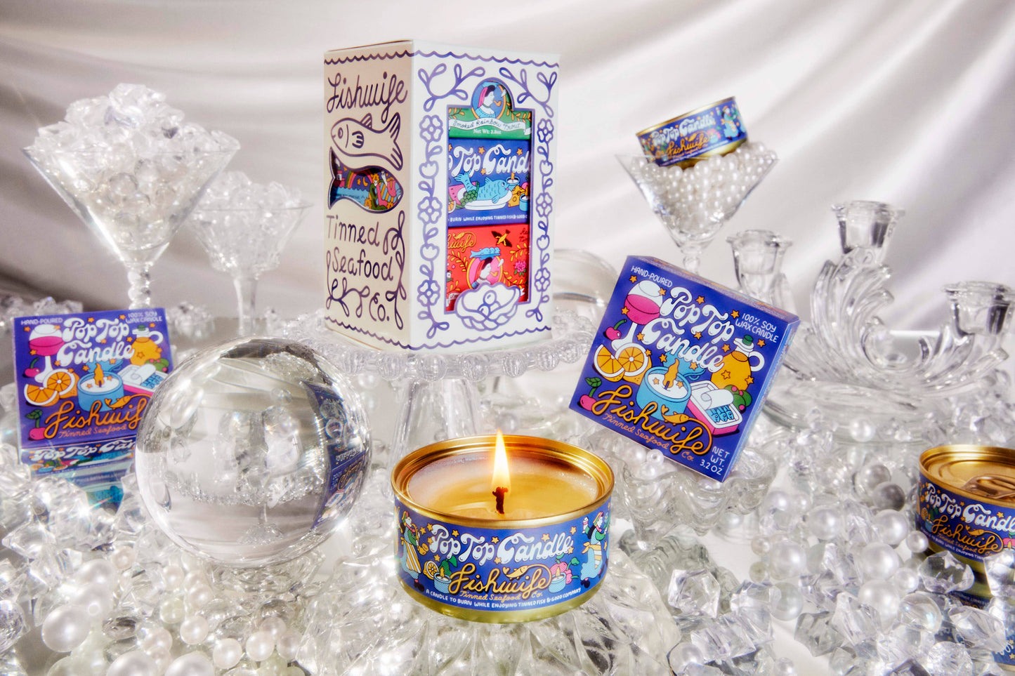 The Tinned Fish and Candle Trio - Fishwife