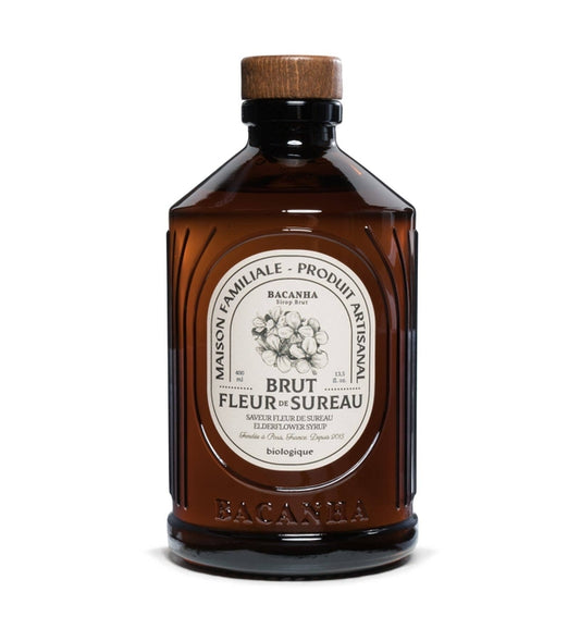 Bacanha Raw Elderflower Syrup - Organic - 13.5 oz.