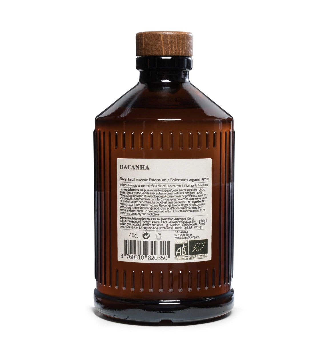 Bacanha Raw Falernum Syrup - Organic - 13.5 oz