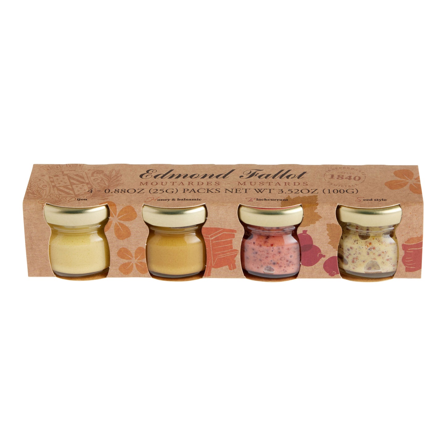 Edmond Fallot - French Mustard Sampler Gift Set of 4x1oz