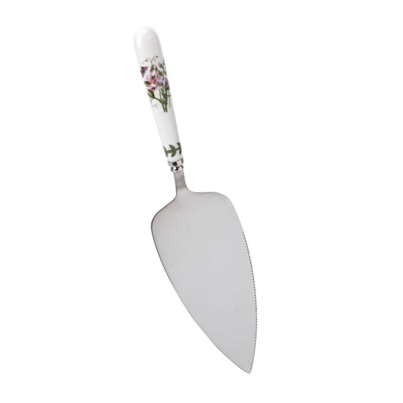 Cake Knife Server - Botanic Garden by Spode - Porcelain and Stainless Steel