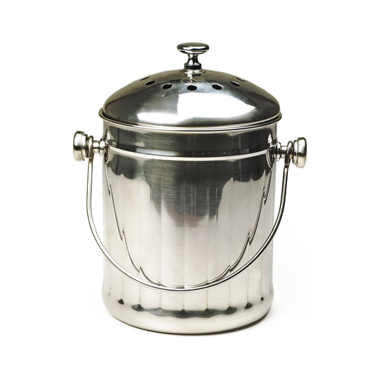 1/2 Gallon Compost Pail - Stainless Steel