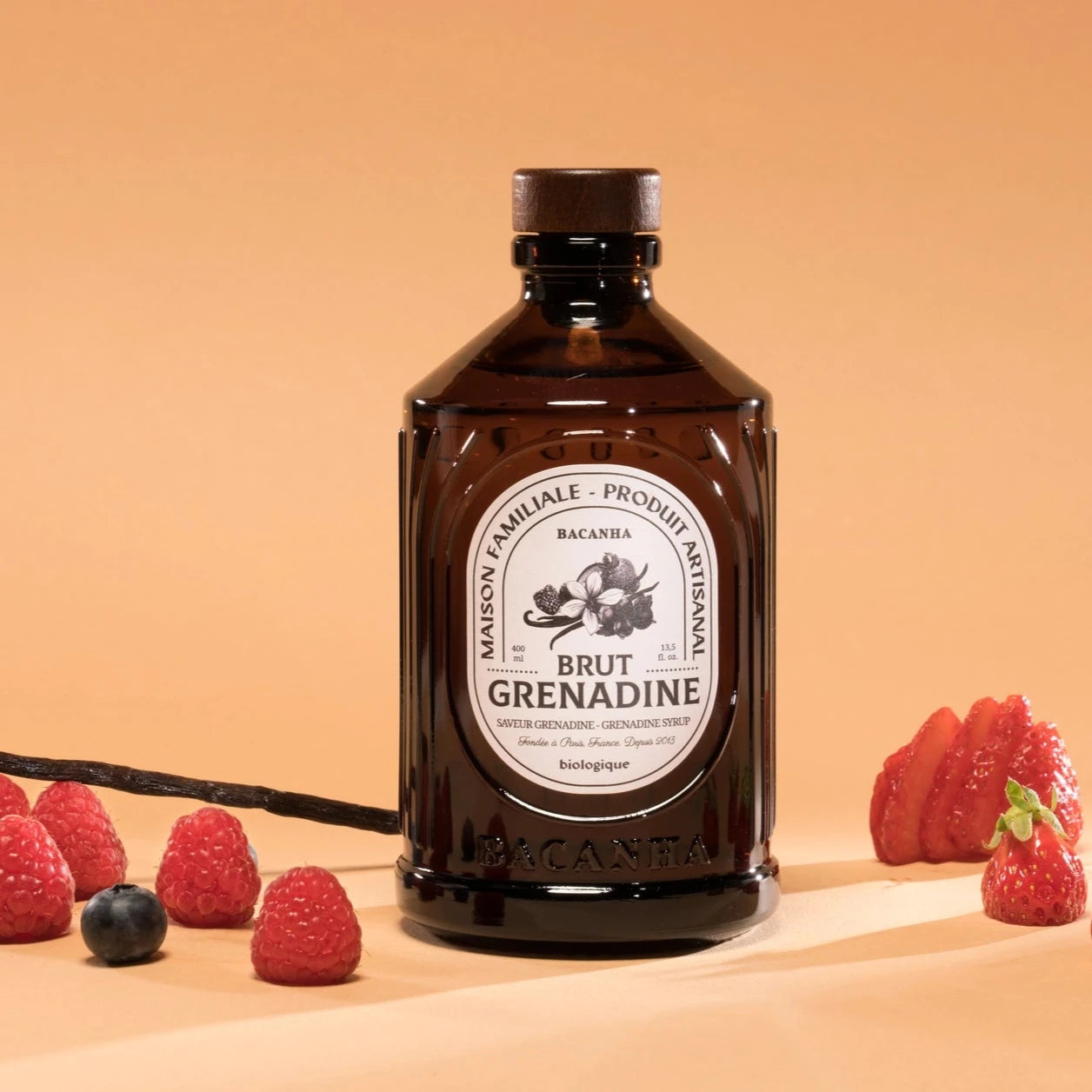 Bacanha Raw Grenadine Syrup - Organic - 13.5 oz