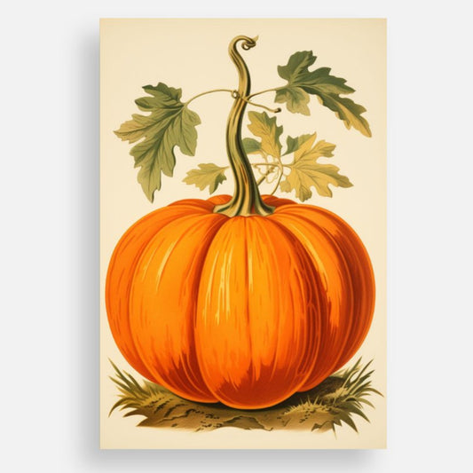 Vintage Pumpkin Postcard or Mini Print (6x4)