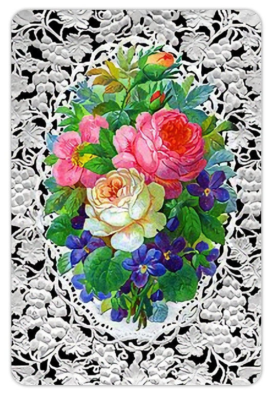 Victorian Rose Lace Fridge Magnet