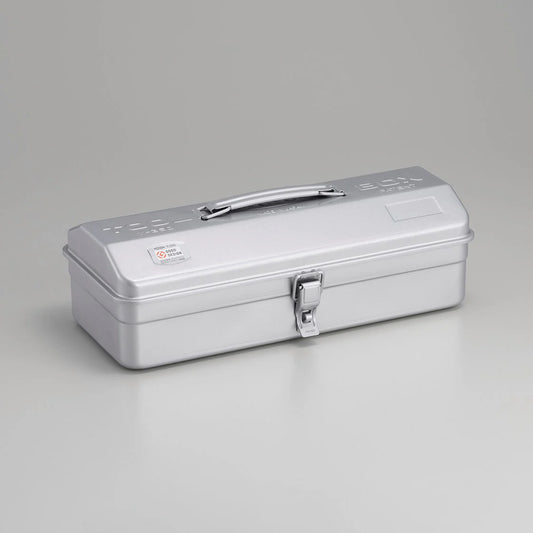 Toyo - Steel Toolbox with Top Handle and Camber Lid Y-350 - Silver