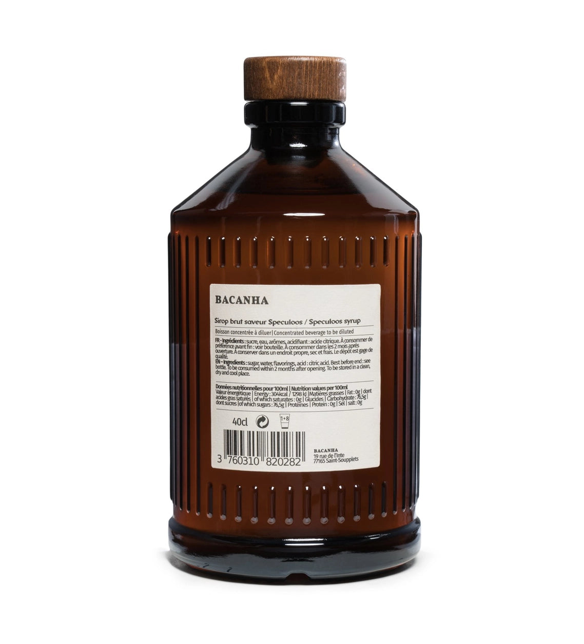 Bacanha Raw Speculoos Syrup - Organic - 13.5 oz