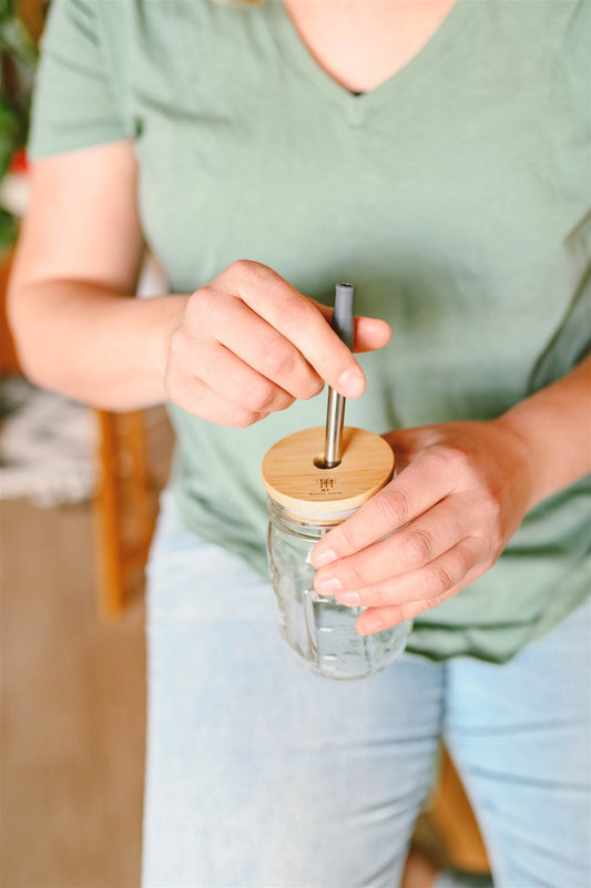 Bamboo Mason Jar Lid - Standard