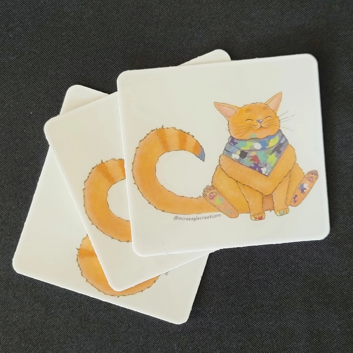 Whispen Mischievous Cat Vinyl Sticker