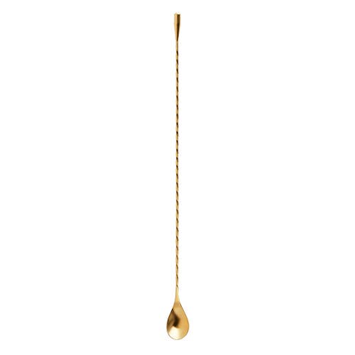 Long Handled Gold Weighted Bar Spoon