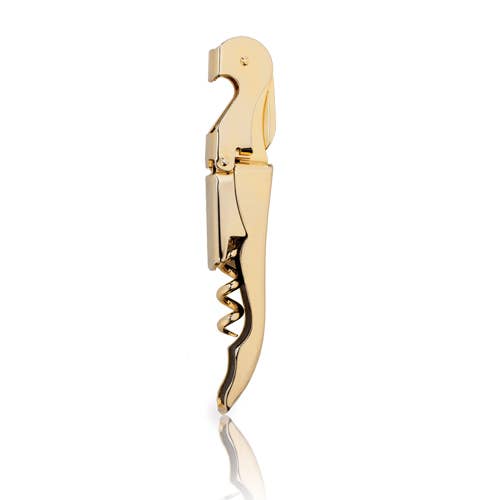 Double Hinged Corkscrew in Gold