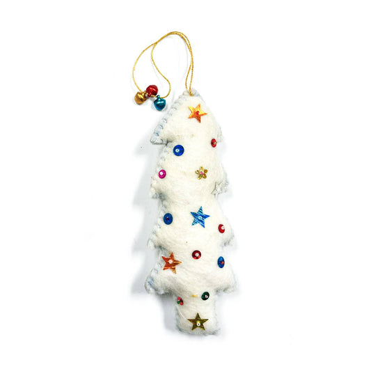 King Pine Tree Eco Ornament/Freshener - White