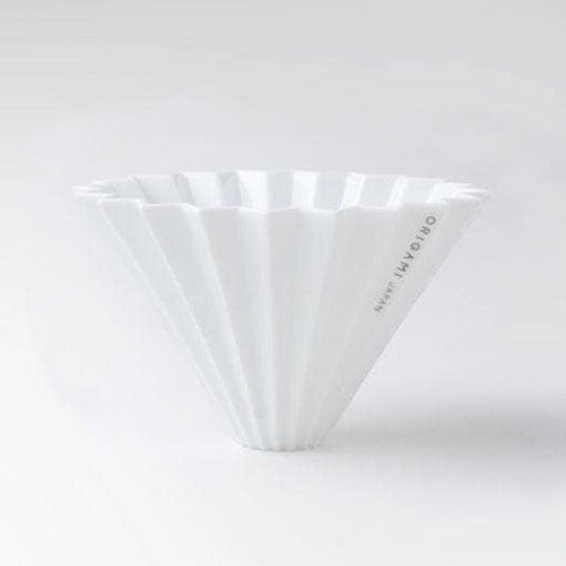 Origami Pour Over Coffee Dripper in White