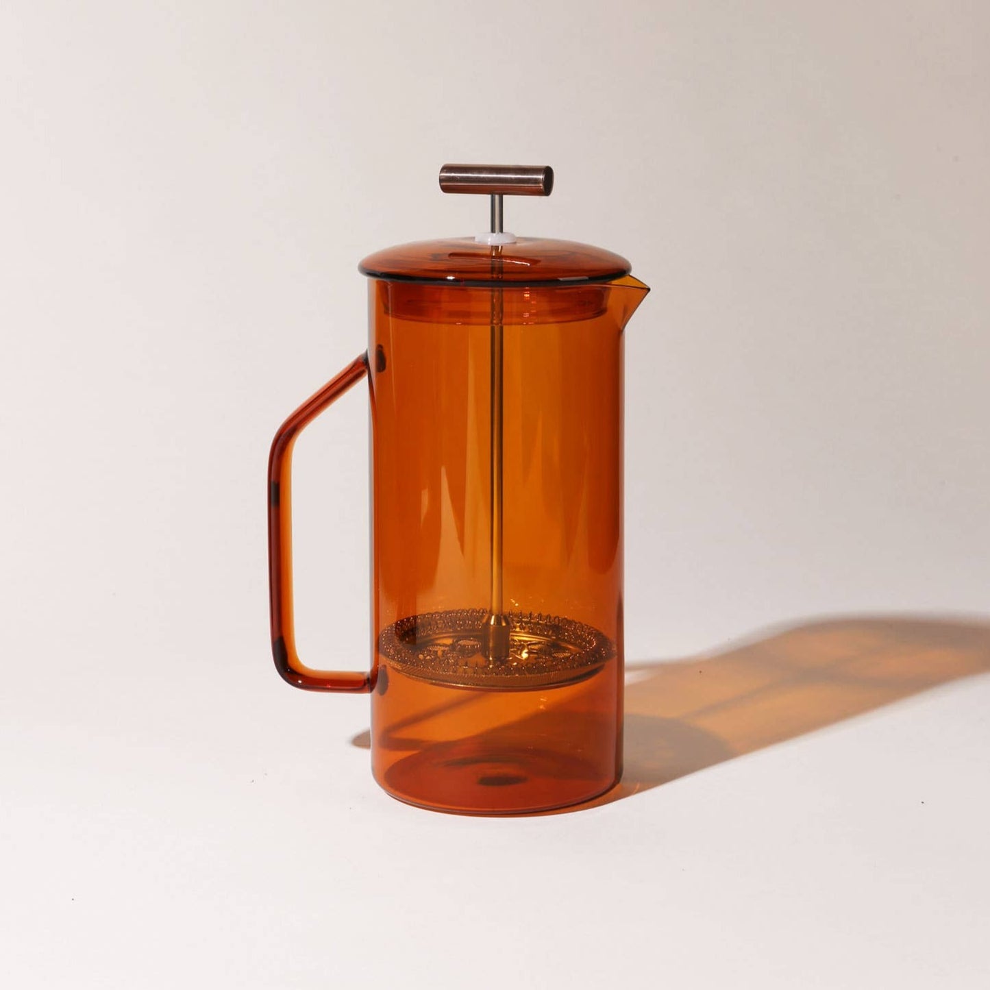 Amber Glass French Press