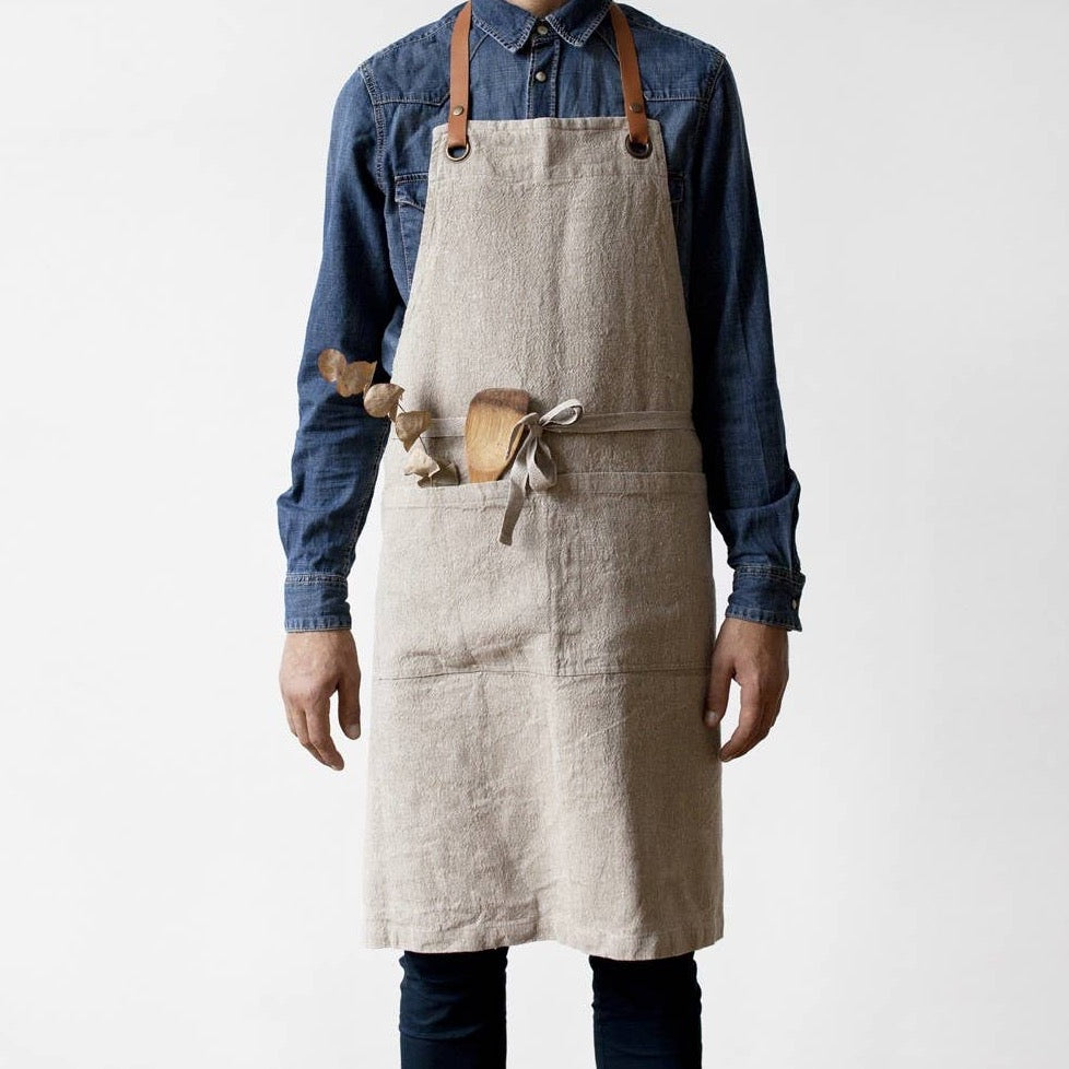 Natural Luxury Linen Apron