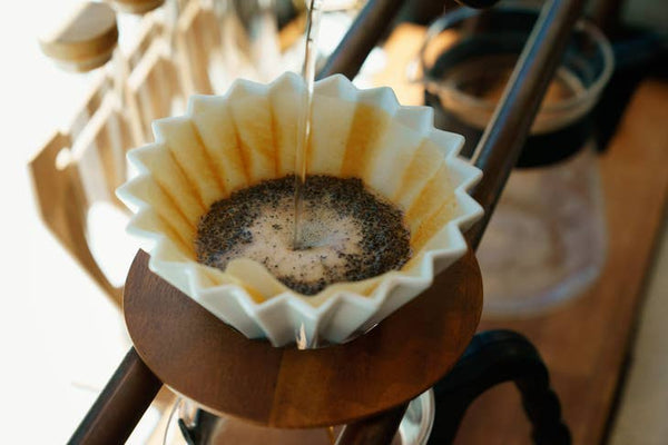 Origami Pour Over Coffee Dripper in Matte Blue