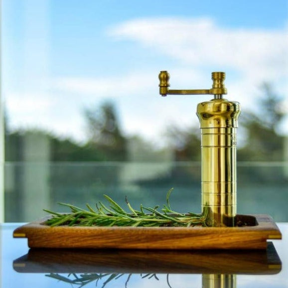 "Chef's Mate" Small Brass Pepper Grinder