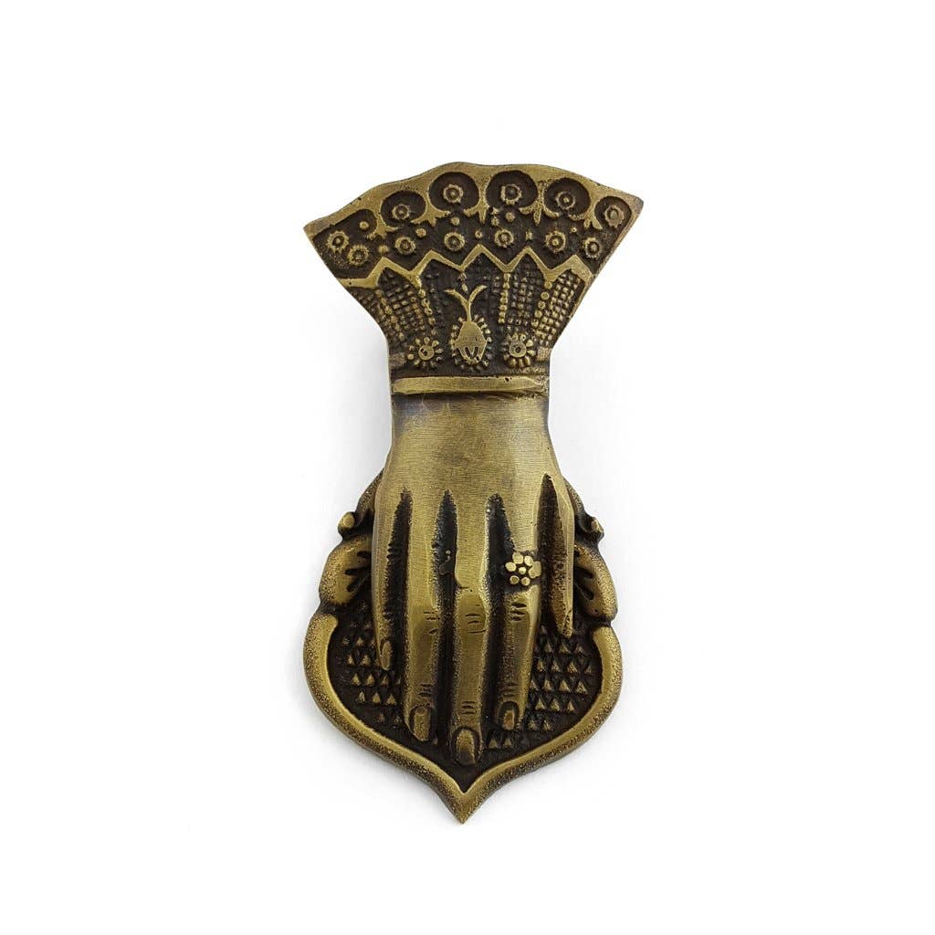 Brass Hand Clip Large: Antique Gold