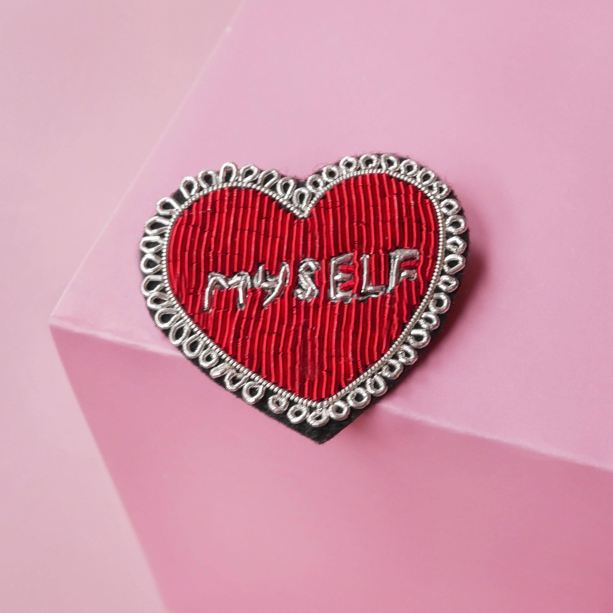 Love Myself Embroidered Brooch