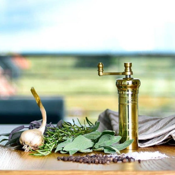 "Chef's Mate" Small Brass Pepper Grinder