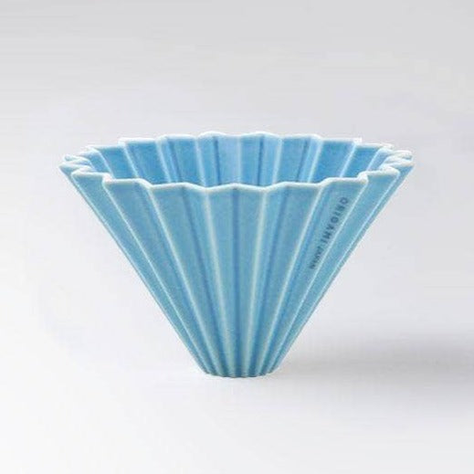 Origami Pour Over Coffee Dripper in Matte Blue (2-4 cups)