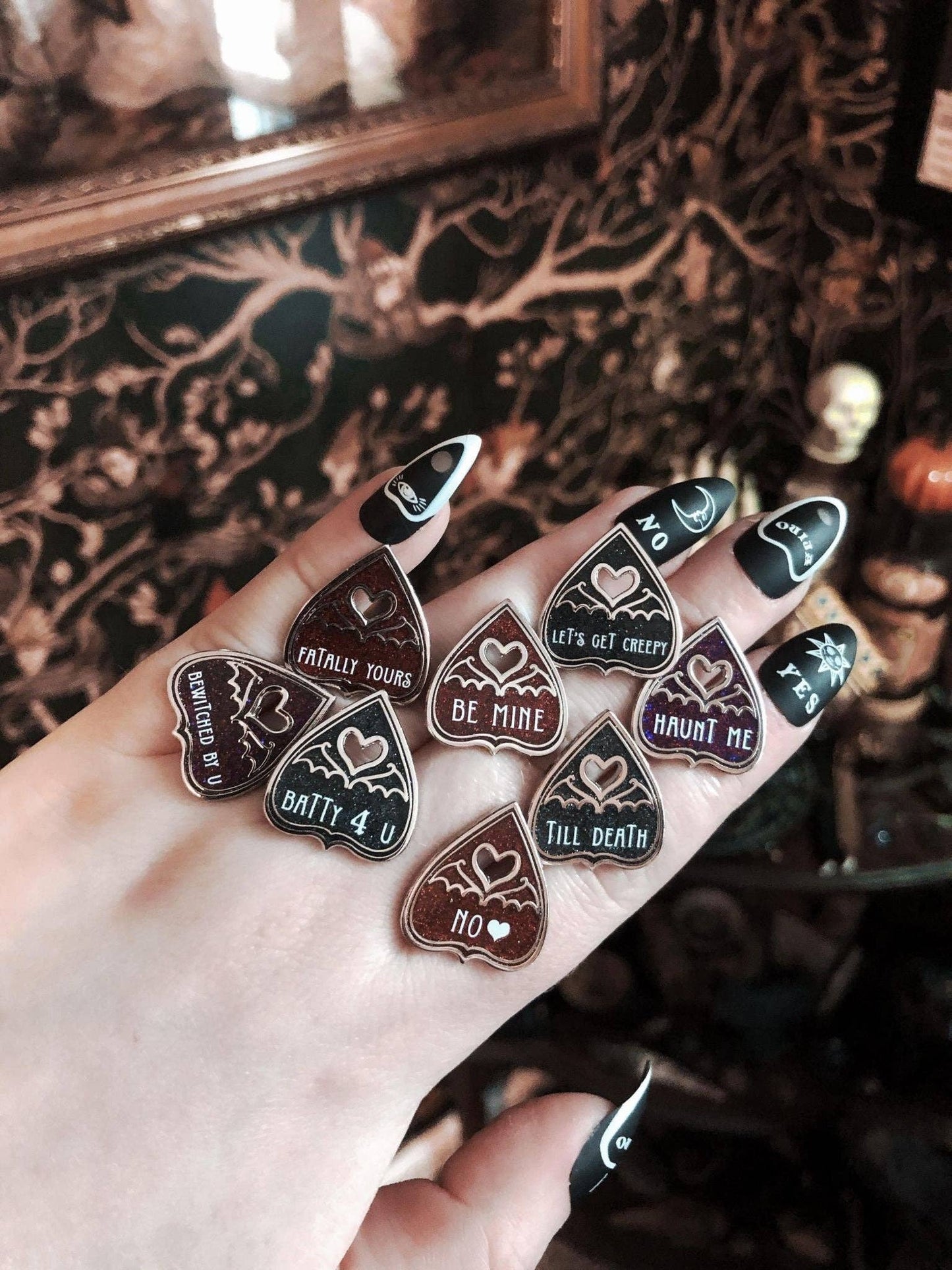 Planchette Valentines - Mini Enamel Pins