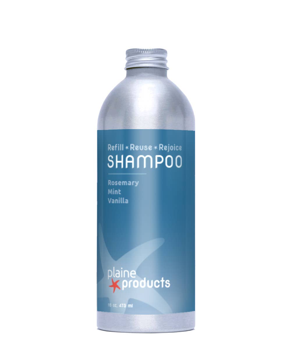 Shampoo - Rosemary Mint Vanilla - Eco Friendly Cruelty Free - Plaine Products