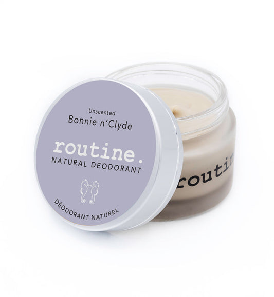 Bonnie n Clyde Unscented Deodorant Creme in Glass Jar