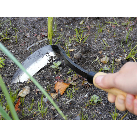 Carbon Steel Japanese Razor Hoe- Right Handed