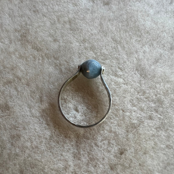 Sterling Silver Aquamarine Ring
