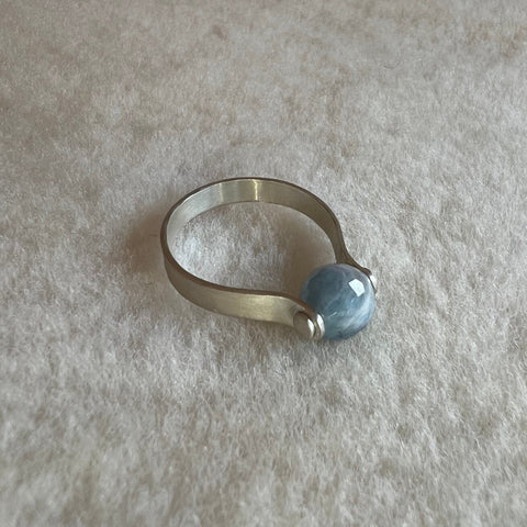 Sterling Silver Aquamarine Ring