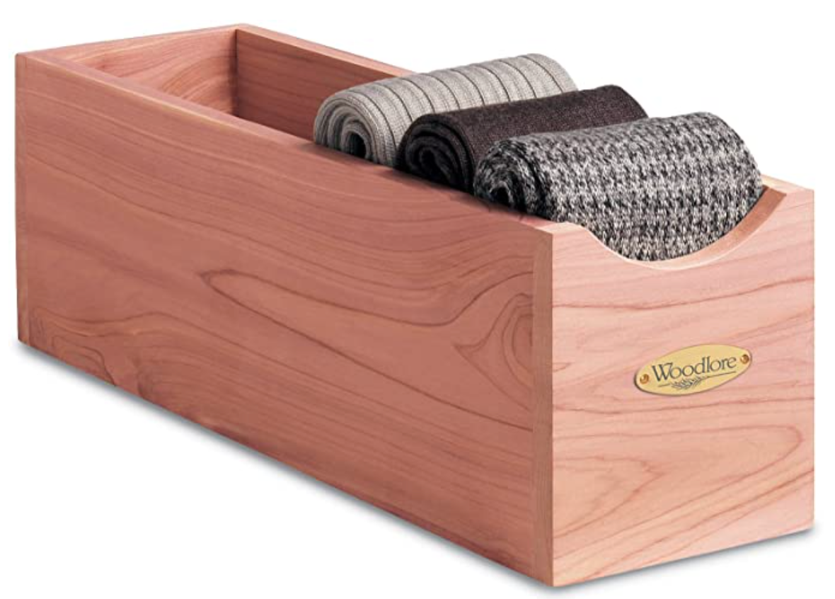Cedar Sock Box - Rosebud Home Goods