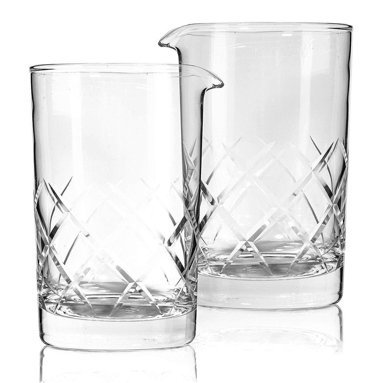 Cocktail Mixing Glass - Thick Weighted Bottom
