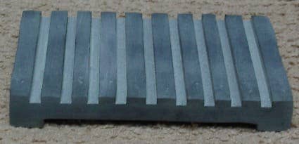 Soapstone Grey Grooved Rectangle Soap Dish