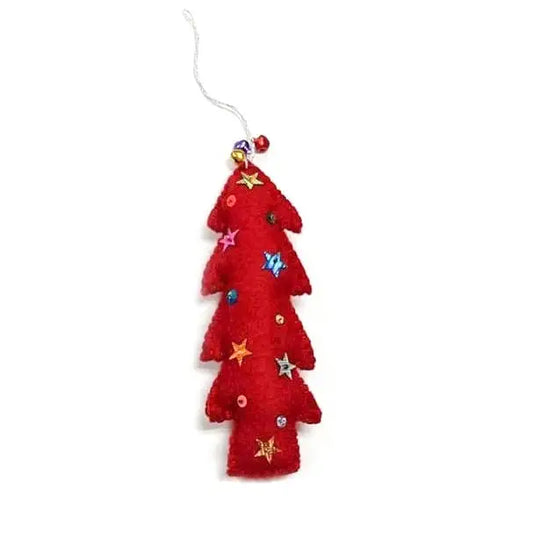 King Pine Tree Eco Ornament/Freshener - Red