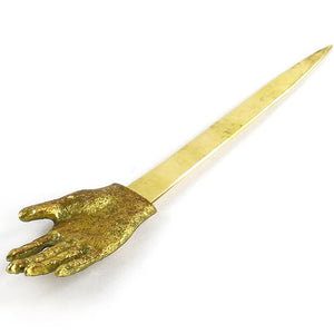 Pewter and Brass Hand Letter Opener