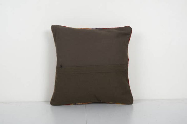 Vintage Anatolian Kilim Pillow 14x14