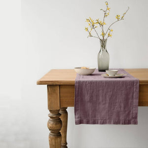 Ashes of Roses Linen Table Runner