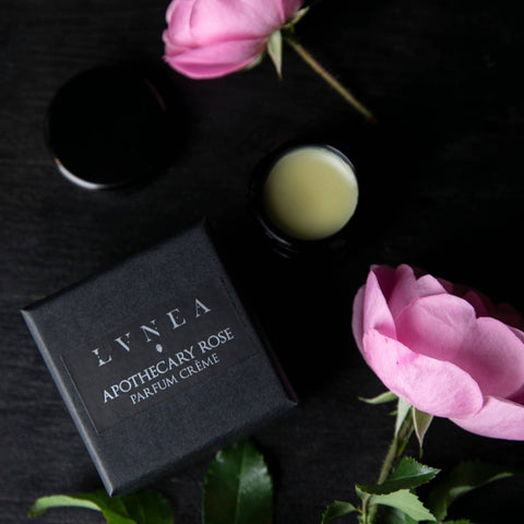 APOTHECARY ROSE Solid Perfume | Roses, apricot, violet leaf