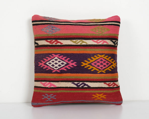 Vintage Kilim Decorative Pillow 14x14