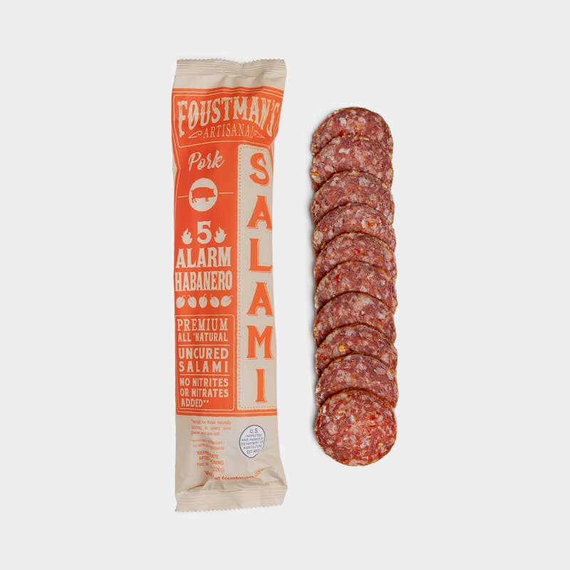 Pork Habanero | Foustman's All Natural Uncured Salami 8oz
