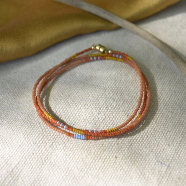 Wrap Bracelet in Tangerine Dream