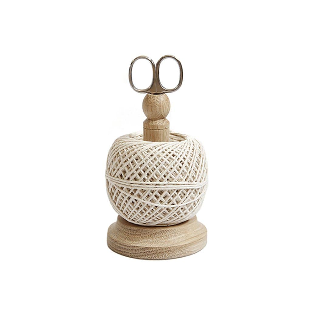 Oak String Tidy with Scissors - Creamore Mill